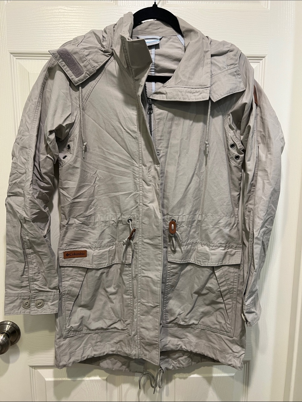 Columbia Women's Light Taupe Hooded Utility Jacket S